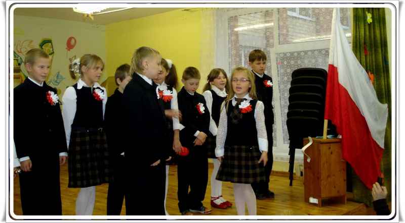 Dzieci ze szkoły Polskiej na Litwie