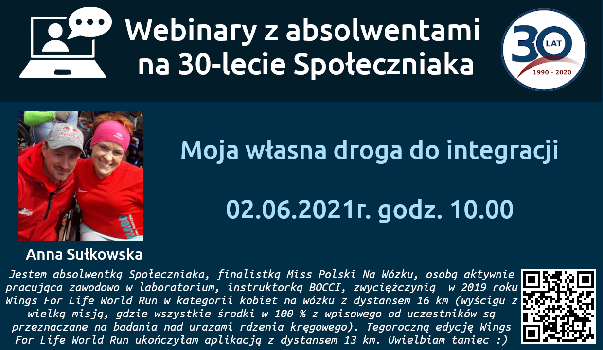 Webinary z absolwentami Społeczniaka